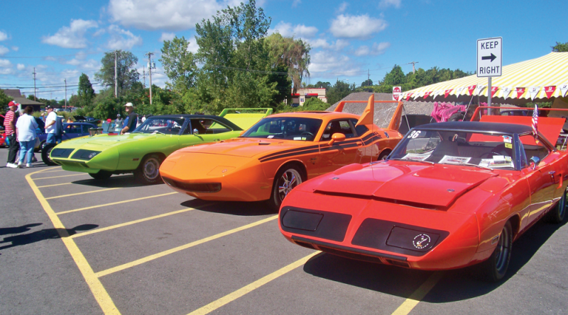 Modified Plymouth Roadrunner Super Birds. Photo taken in 2014 at the Baytowne Car Show.