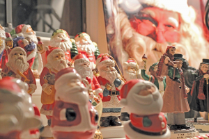 A sample of the Santa Claus collection owned by John Addyman. “I collect Santa Clauses...lots of them,” he says.
