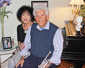 Johnny Matrachisia, 80, with his wife Barbara, also a member of band.