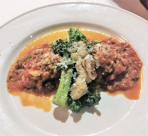 Beef braciole: Tender braised beef braciole is one of four entrees on the $28 prix fixe three-course menu available from November to April on Tuesday, Wednesday and Thursday nights. 