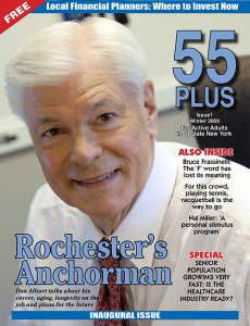 Don Alhart was on the cover of the very first edition of 55 PLUS, Winter 2009. At the time he was 65 years old and said he had no plans to retire. Now at 73 he said he might retire in about a year.