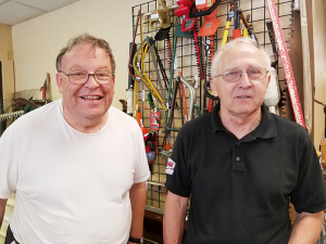 The Frank and Frank Show: Frank Grant and Frank Jug man the counter at the tool store, organize inventory and generally create a convivial, friendly air about the place.
