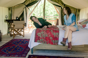 Glamping photos are courtesy Firelight Camps at La Tourelle Resort and Spa.