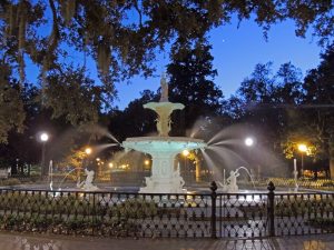  Forsyth Fountain in Forsyth Park in Savannah, Georgia, is also a favorite destination. Photos courtesy of Carpe Diem Travel, Rochester.