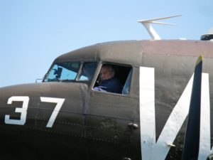 Austin Wadsworth pilots one of the planes at his museum.