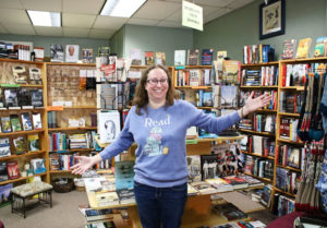 Carrie Deming, owner of The Dog Eared Book in Palmyra. 
