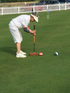 Rochester Croquet Club member Andree Boothe.