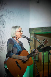 Maria Gillard performing March 13 at the Hollerhorn Distillery in Naples. Photo by Chuck Wainwright.