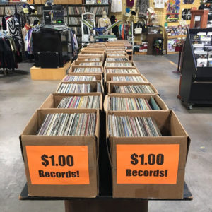 LPs on sale at Record Archive in Rochester. Alayna Alderman, co-owner, says, “There are so many reasons why folks prefer vinyl albums over other forms of pre-recorded music.” 