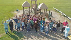 The Child Care Council staff gathered for a group photo.