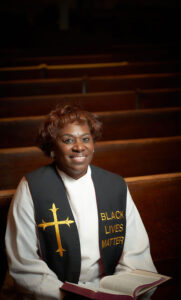 Rev. Myra Brown, pastor of Spiritus Christi Church in Rochester, photographed by  Chuck Wainwright on Nov. 17 at her church. 