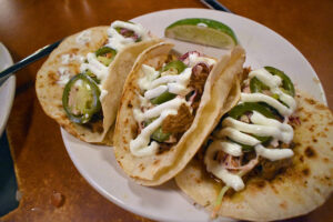 Pork tacos at Native Eatery.