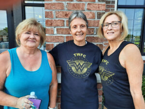 Karen Alfieri, Flo Guy, Kathy Phillips are some of the women who have followed trainer Val Snelgrove. “Most of the ladies are 50 plus or whatever. It’s great to have a group that you can relate to,” said Alfieri.