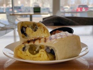 Breakfast burrito, one of my favorite items to order.