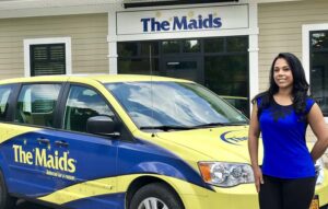 Erica Gray is general manager of The Maids in Rochester. She likes using Magic Erasers for wall scuffs and build-up on shower walls. “They work great inside the fridge for that residual jelly that hardens in there,” she says.