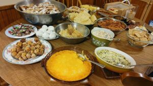 Sample of food prepared for the New Year’s holiday at Emily Amalia Folino Perez’s East Rochester home. Recipes have been shared through generations.